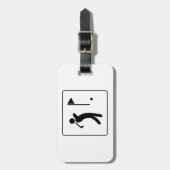 Golfplatz-Piktogramm Gepäckanhänger (Vorderseite vertikal)