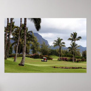 Golfplatz Poipu Bay, Kauai, Hawaii Poster