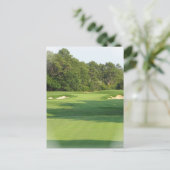 Golfplatz Postkarte (Stehend Vorderseite)