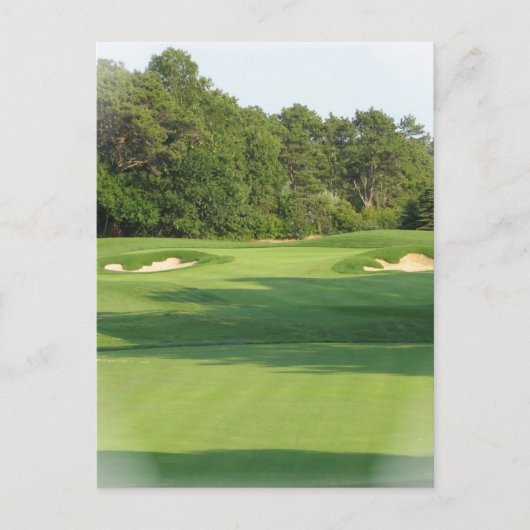 Golfplatz Postkarte (Vorderseite)