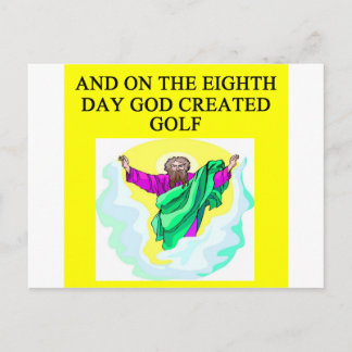Golfplatz Postkarte