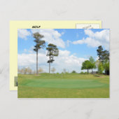 Golfplatz Postkarte (Vorne/Hinten)