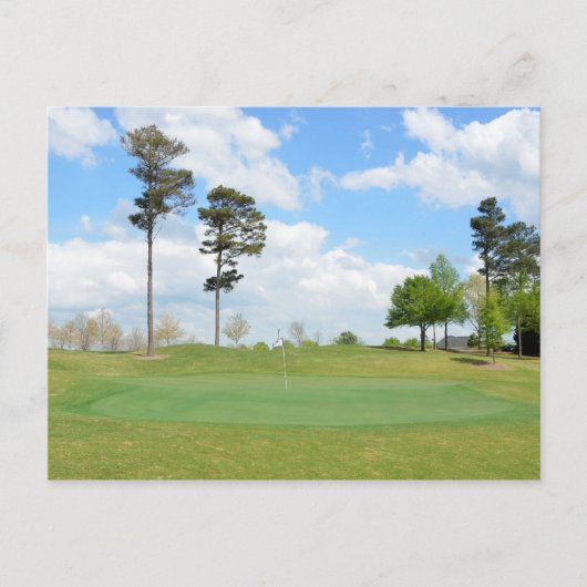 Golfplatz Postkarte (Vorderseite)