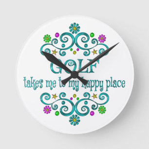 Golfplatz Runde Wanduhr