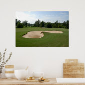 Golfplatz Sandfalle Poster (Küche)