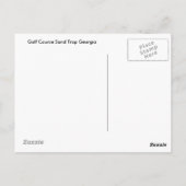 Golfplatz Sandfalle Postkarte (Rückseite)