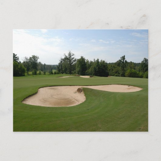 Golfplatz Sandfalle Postkarte (Vorderseite)