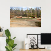 Golfplatz-Sandfallen Poster (Heimbüro)