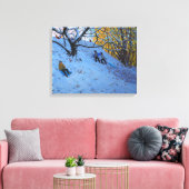 Golfplatz Sledging Allestree Leinwanddruck (Insitu (Wohnzimmer))