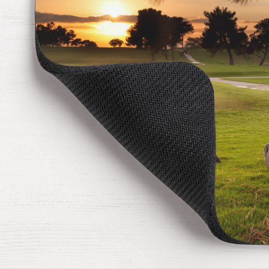 Golfplatz Sonnenuntergang Mousepad (Ecke)