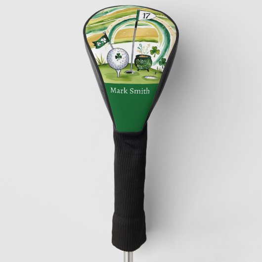Golfplatz St. Patrick's Day Golf Headcover (Vorderseite)