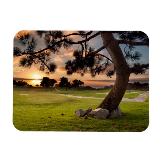 Golfplatz Sunset Magnet (Horizontal)