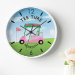 Golfplatz T-Shirt Uhr<br><div class="desc">Eine individuelle Wanduhr für Golfliebhaber - geschmackvoll erledigt - bereit, den Platz zu betreiben - landschaftlich - Karren und Klubs - und personalisieren Sie, wie Sie es wünschen in einem stilvollen Holzrahmen. Das ist ein tolles Geschenk für alle Ladys Golfliebhaber - Spaß / attraktiv / einzigartig. Wenn Sie Fragen zum...</div>