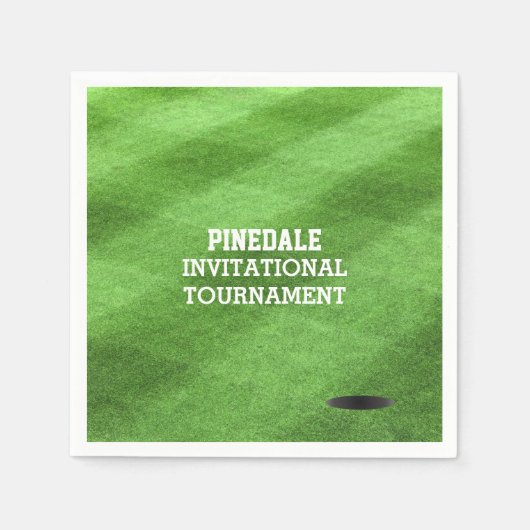 Golfplatz Turf Personalisiert Serviette (Vorderseite)