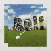 Golfplatz und Logo, (Vorne/Hinten)