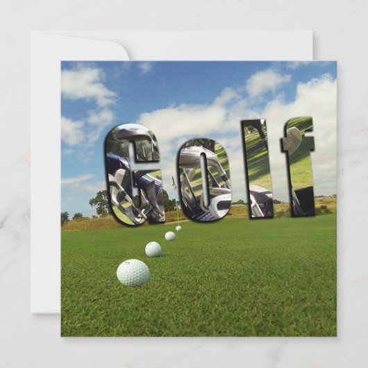 Golfplatz und Logo, (Vorderseite)