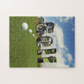 Golfplatz und Logo, Puzzle (Horizontal)