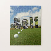 Golfplatz und Logo, Puzzle (Vertikal)
