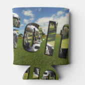 Golfplatz und Logo, Stubby Cooler kann Inhaber Dosenkühler (Rückseite)