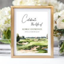 Golfplatz Willkommen zur Feier des Lebens