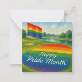 Golfplatz zum Feiern Mitteilungskarte