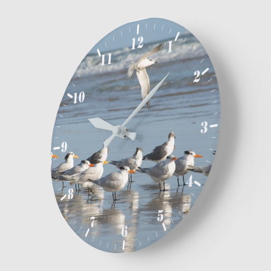 Golfplätze am Strand Große Wanduhr (Winkel)