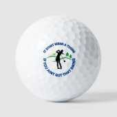 Golfplätze für Frauen Golfball (Vorderseite)