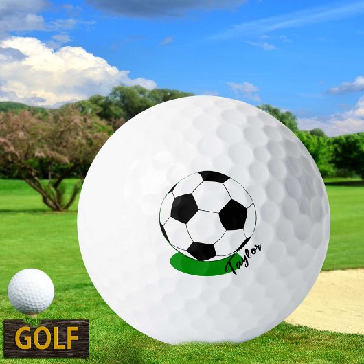 Golfplätze für Fußballfans Mit Monogramm / Fußball Golfball