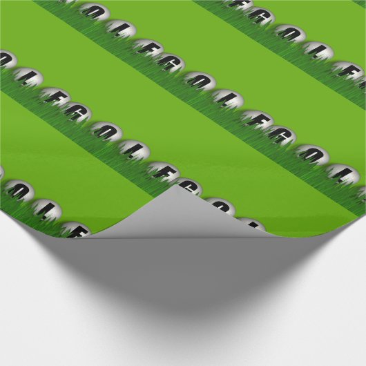 Golfplätze Geschenkpapier (Ecke)