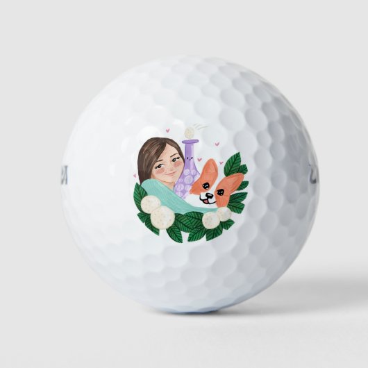 Golfplätze Golfball (Vorderseite)