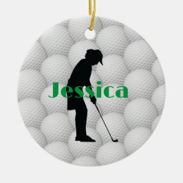 Golfplätze Golfer Abstract Design Keramik Ornament