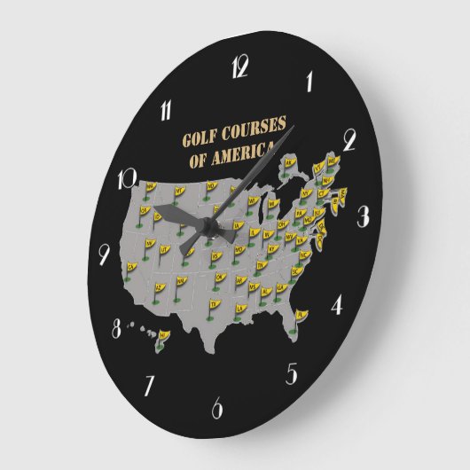 Golfplätze in Amerika Mauer Uhr (Winkel)