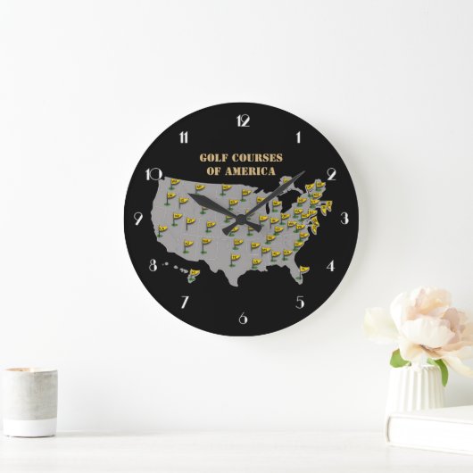 Golfplätze in Amerika Mauer Uhr (Zuhause)