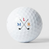 Golfplätze mit drei Anfangsbuchstaben Golfball (Vorderseite)