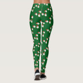 Golfplätze mit T-Shirts Weihnachtsmannmützen Weihn Leggings (Rückseite)