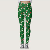 Golfplätze mit T-Shirts Weihnachtsmannmützen Weihn Leggings (Vorderseite)