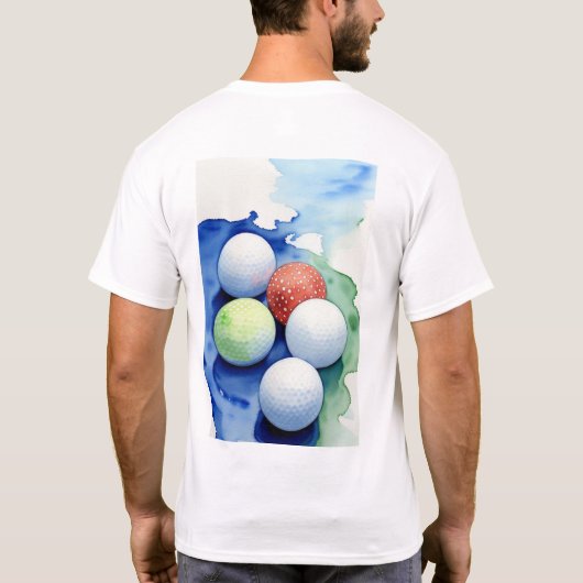 Golfplätze T-Shirt (Rückseite)