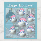 Golfplätze Weinetikett (Einzelnes Label)