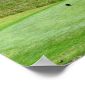 Golfplatzlandschaft Poster (Ecke)