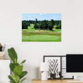 Golfplatzlandschaft Poster (Heimbüro)