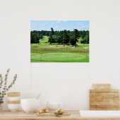 Golfplatzlandschaft Poster (Küche)