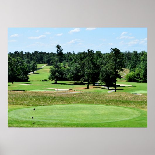 Golfplatzlandschaft Poster (Vorne)