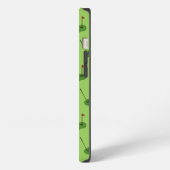 Golfplatzloch mit Flaggenmuster iPhone Hülle (Linke Seite)