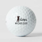 Golfplayer / Golfer Name Golfball (Vorderseite)
