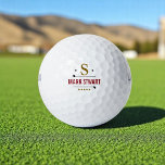 Golfplayer-Monogramm Golfball<br><div class="desc">Ein Golfball mit Monogramm mit dem Namen Ihres Lieblings-Golfspielers</div>