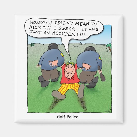 Golfpolizei Magnet (Vorne)