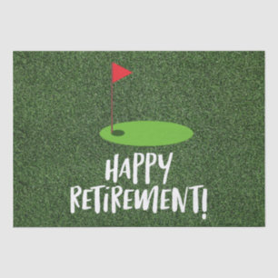 Golfreispeicher Aufenthalt mit Golf-Flagge    Seidenpapier
