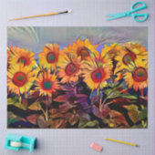 Golfrevier Sonnenblumen Elegante Sammlung Seidenpapier (Basteln)