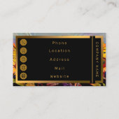 Golfrevier Sonnenblumen Elegante Sammlung Visitenkarte (Rückseite)