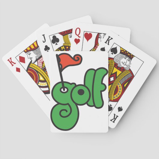 Golfschild Spielkarten (Rückseite)